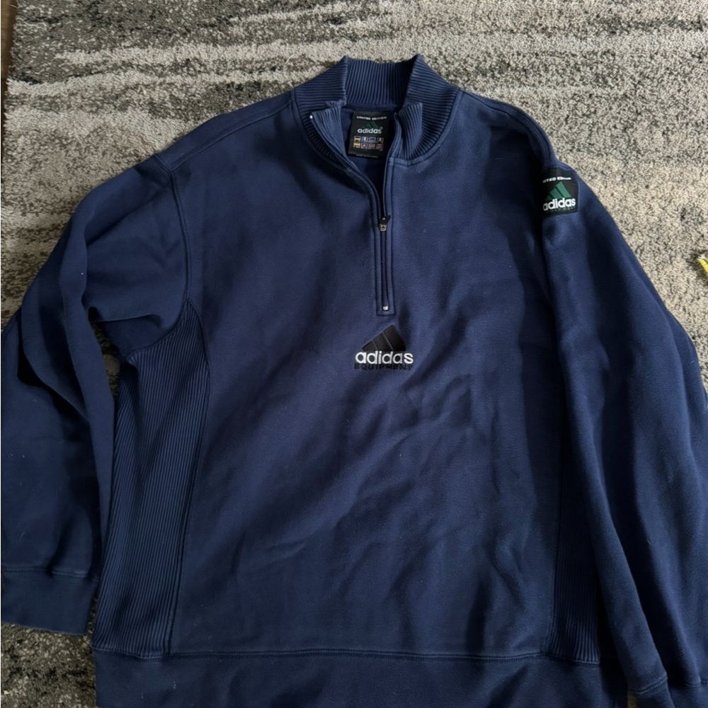 Vintage Adidas Equipment 1/4 zip XL.